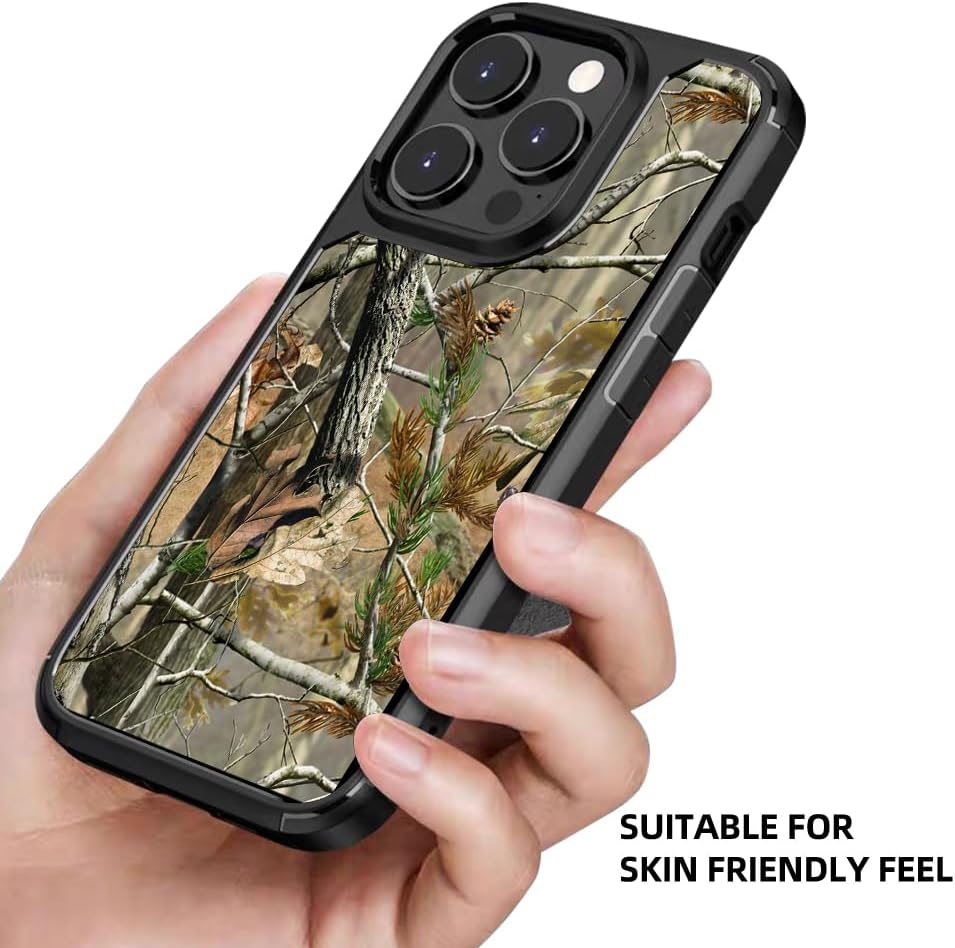 Compatible with iPhone 16 Pro Case,Leaf Green Camo Case for iPhone 16 Pro Design for Men Boys [Anti-Scratch] Non-Slip+Shockproof Rugged TPU Protective Case - Image 6