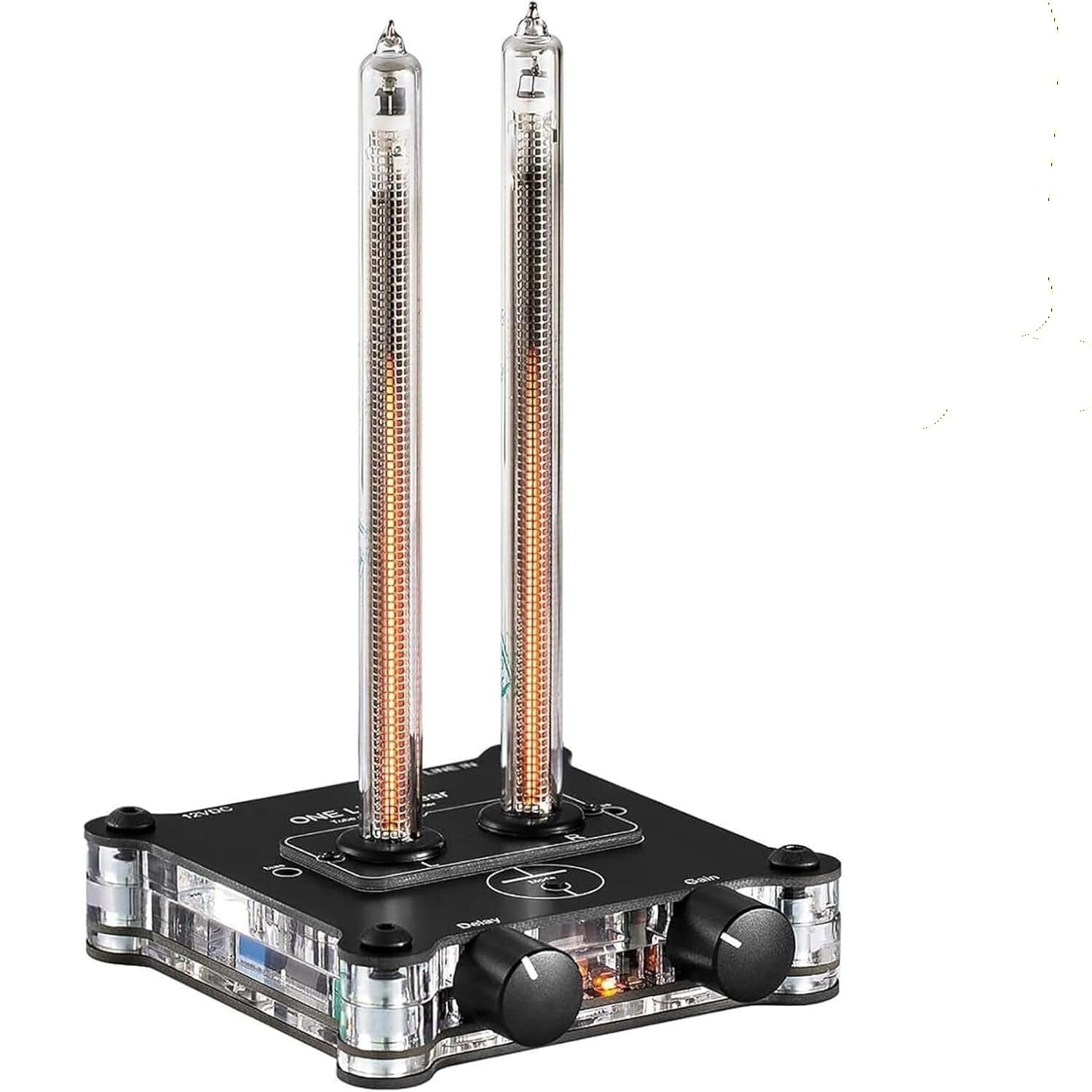 LED Music Spectrum Display - Audio Analyzer Rhythm Light with Sensitivity & Gain Adjustment for Home, Office, and Studio