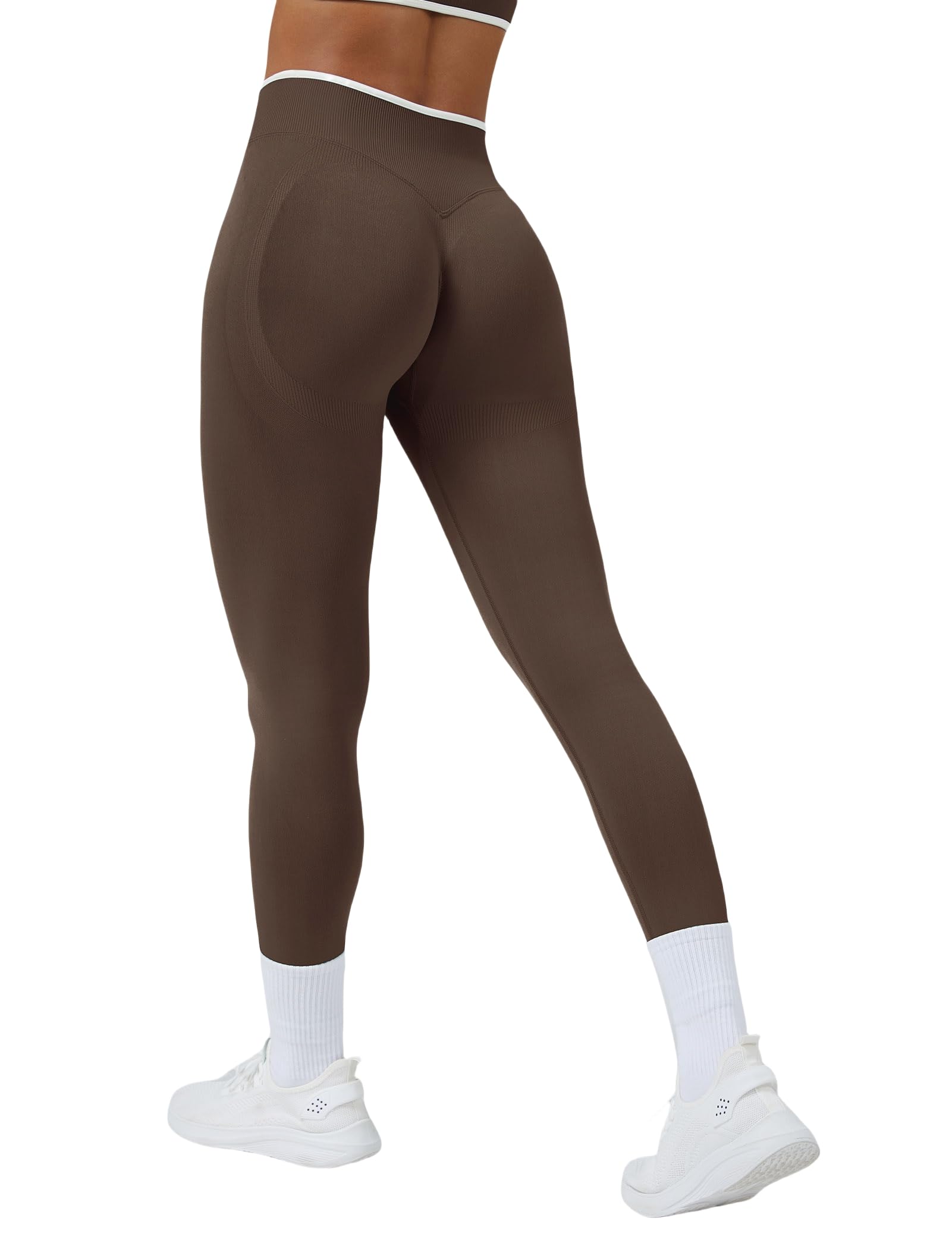Odizli Sport Leggings Damen High Waist Push Up Booty Shape Scrunch Blickdichte Gym Yoga Lang Sportleggins﻿