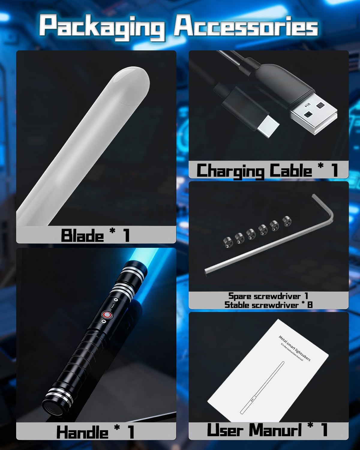 Lightsaber, Light Sabers with RGB 24 Colors,USB Rechargeable Lightsabers with FX Sound and Motion Sensors,Dueling Light Saber for Adults and Kids,Birthday Xmas Gift, Cosplay(93cm 1pcs)