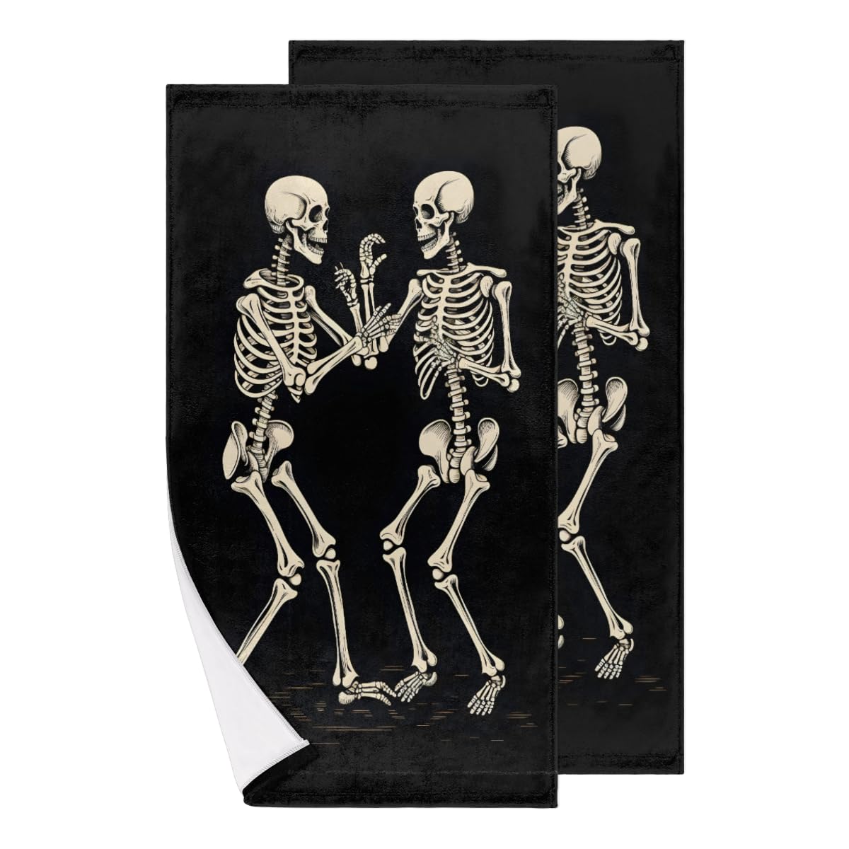 Amazon.com: GzLeyigou Bath Towels 2 PCS Dancing Skeleton Ultra