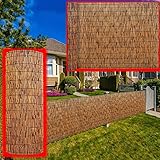 Langlebige Sichtschutzmatte: Bietet 100 % Privatsphäre für Ihren Garten oder Balkon. Reetzaunrollen können als Sichtschutz für Gärten, Balkone oder Terrassen verwendet werden und können auch zur Dekoration alter Zäune oder Gitter verwendet werden