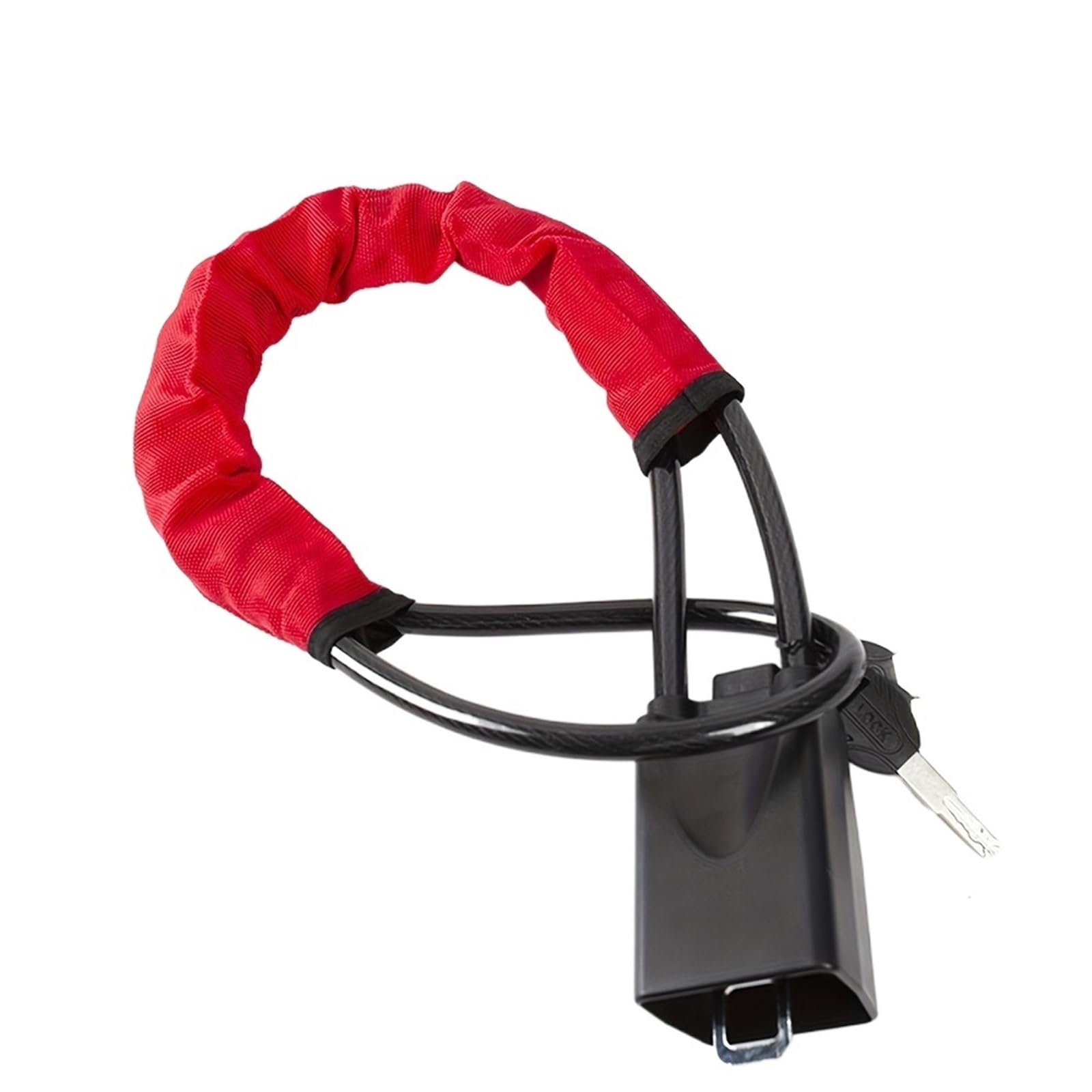 Bloccasterzo Bloccasterzo universale for auto con fibbie for cinture di sicurezza, antifurto for, blocco for, migliora la dell'automobile Per Auto(Red)