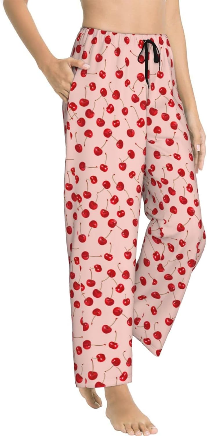 Women Comfy Pajama Pants Stretch Sleepwear Lounge Pants With Pockets & Drawstring - Image 8