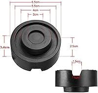 Vista 3 de DEDC Almohadillas para gato de piso, 2 unidades, protector lateral de soldadura de pellizco, discos de goma, accesorios de protección de rieles