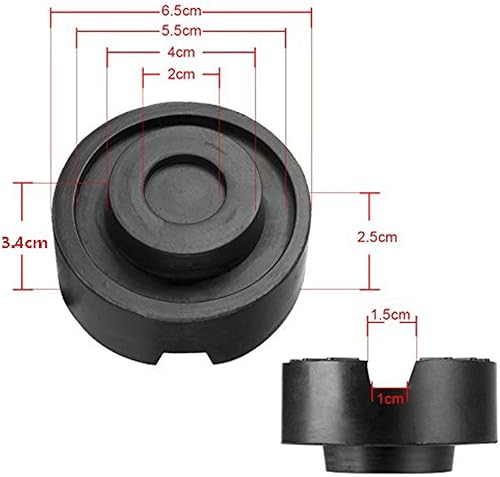 Miniatura 3 de DEDC Almohadillas para gato de piso, 2 unidades, protector lateral de soldadura de pellizco, discos de goma, accesorios de protección de rieles para