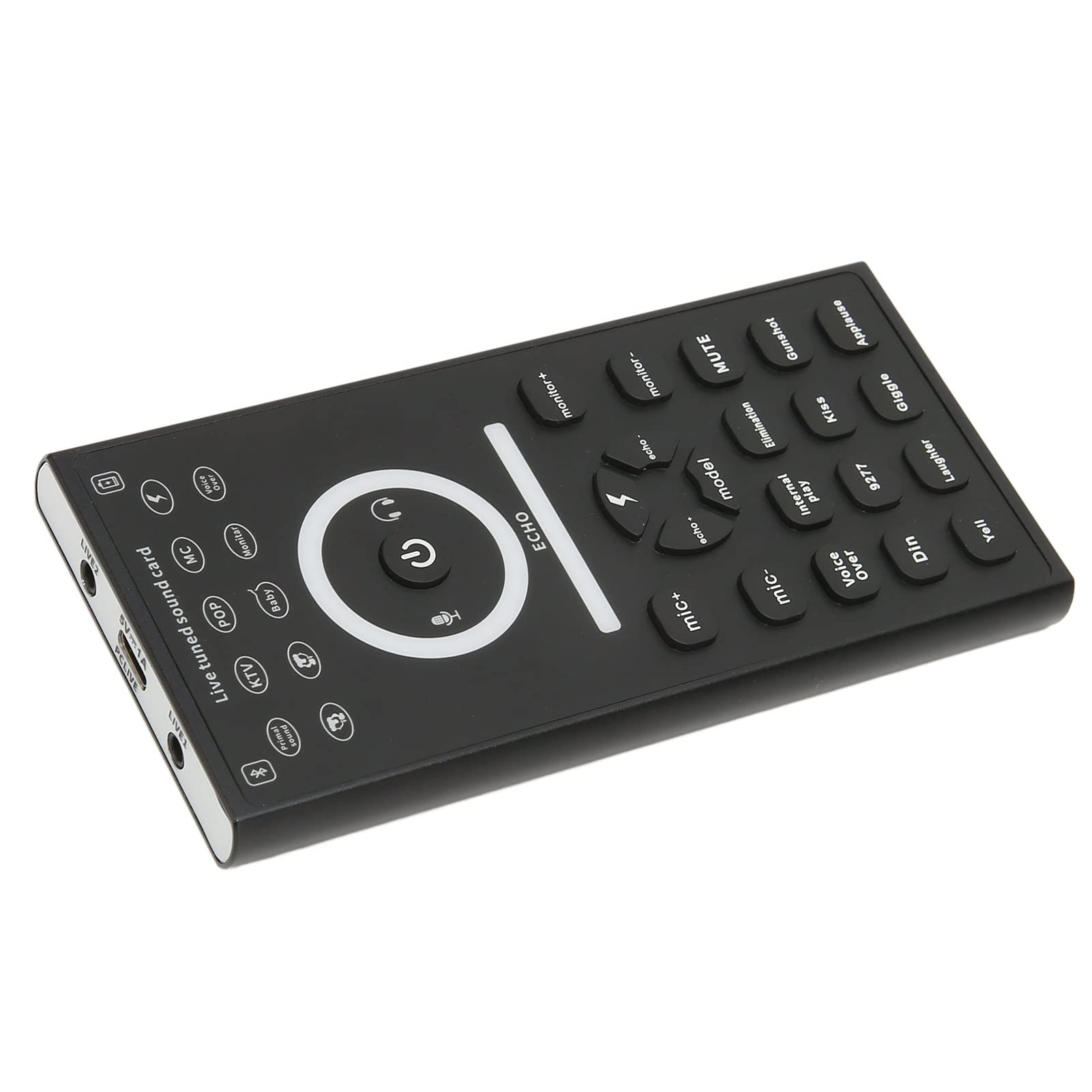 Cambia Voce, Disguiser Vocale Adulti, Mini Dispositivo Cambia Voce Portatile, Cambia Voce Microfono Palmare per TikTok Youtube Karaoke Cantando Streaming