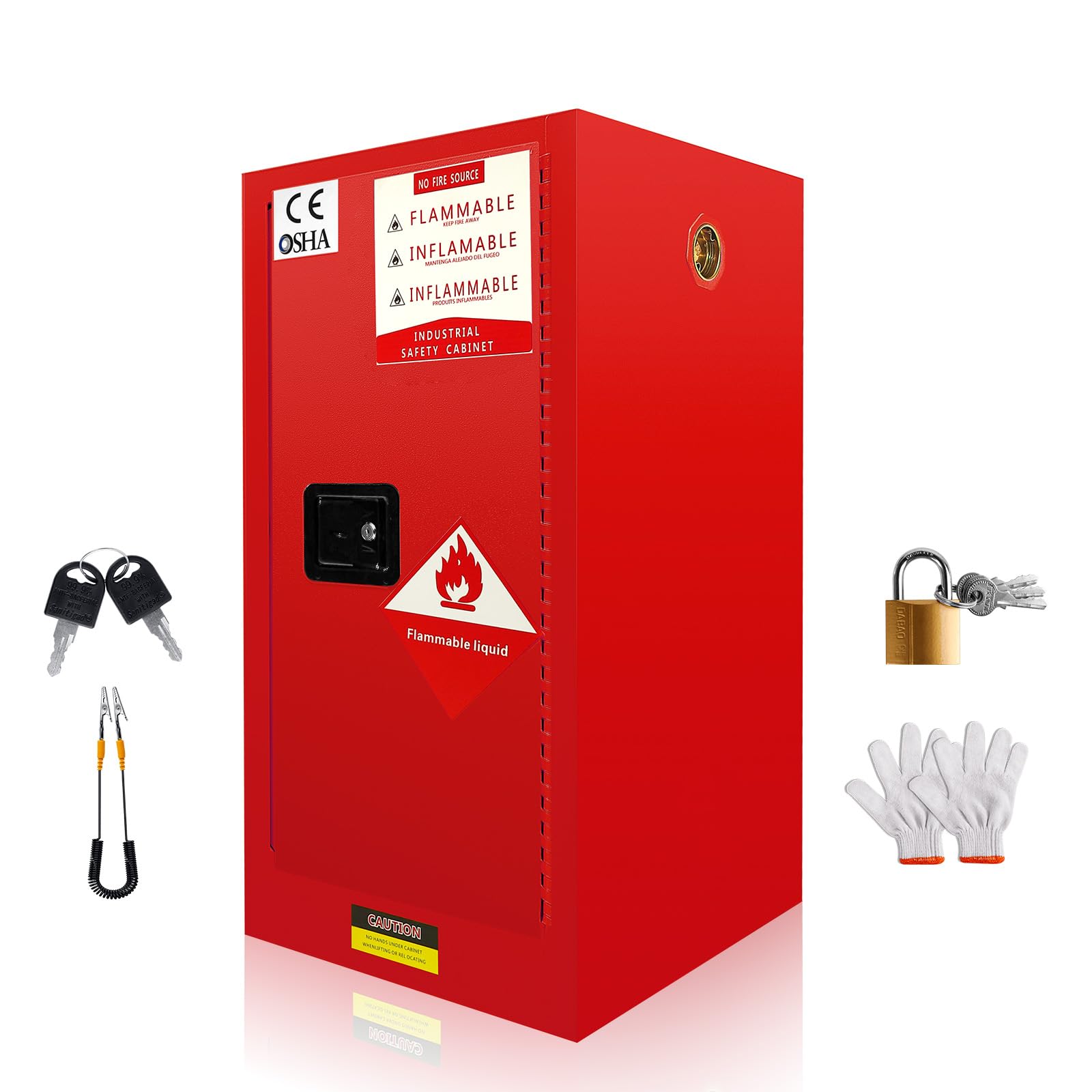 Cabinet, Metal, 18-1/4Lx15-1/4Hx4-5/16W