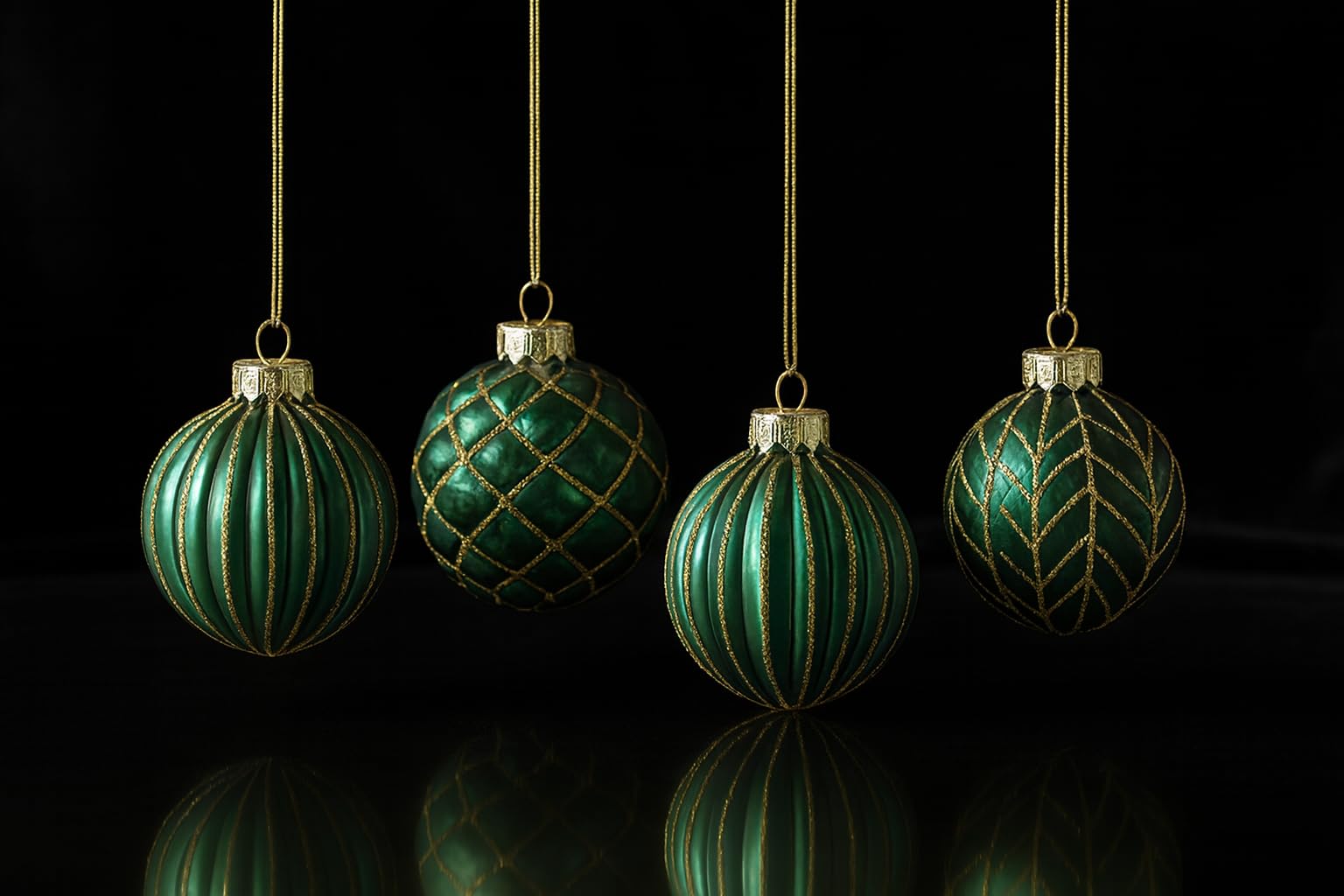 MC Juego de 12 bolas de Navidad de cristal, 8 cm de diámetro, decoración, azul y dorado