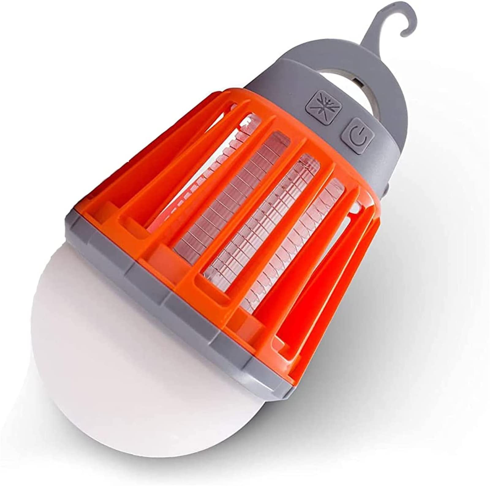 Bug Bulb, 2 in 1 Camping Lantern, Electric Bug Zapper Light Bulb, Portable Waterproof, Mosquito, Gnat, Fly Killer, LED Tent Lamp, 360-400 nm UV, Indoor & Outdoor Bug Zapper, 1 Pack