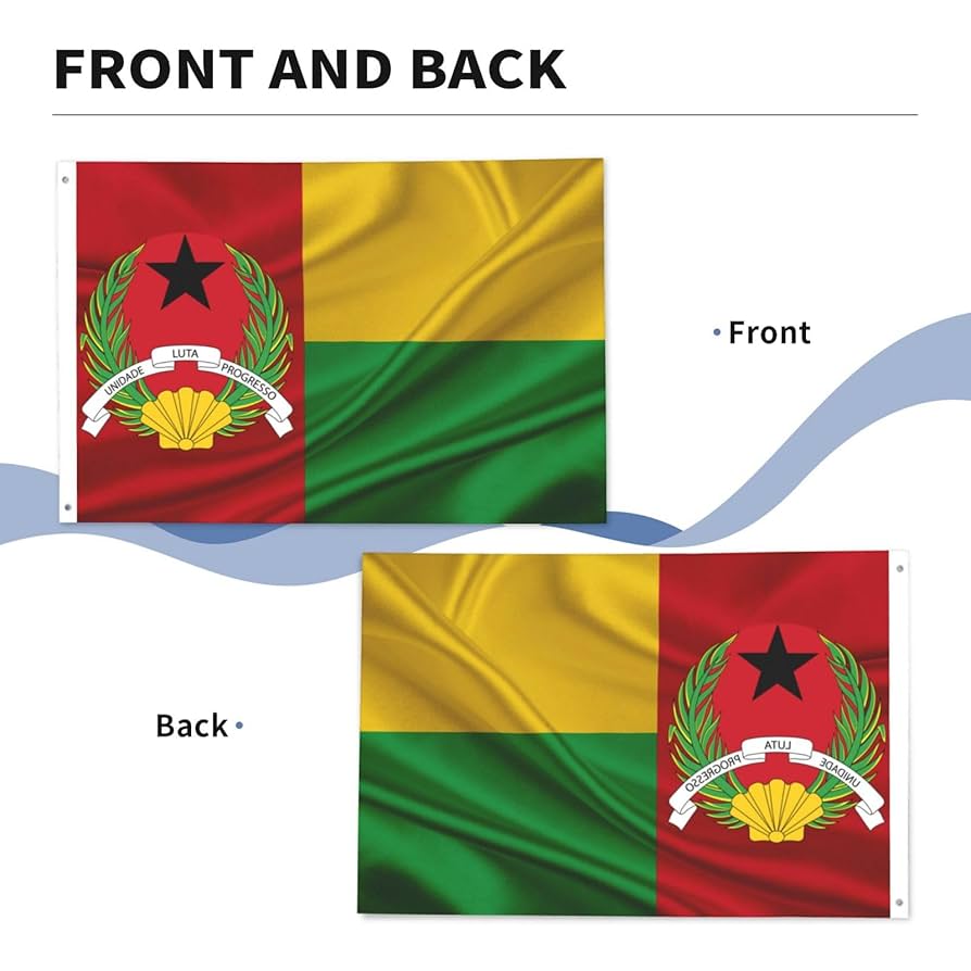 Patch Ecusson Brode Prints Travel Souvenir Backpack Flag Guinee Bissau DE