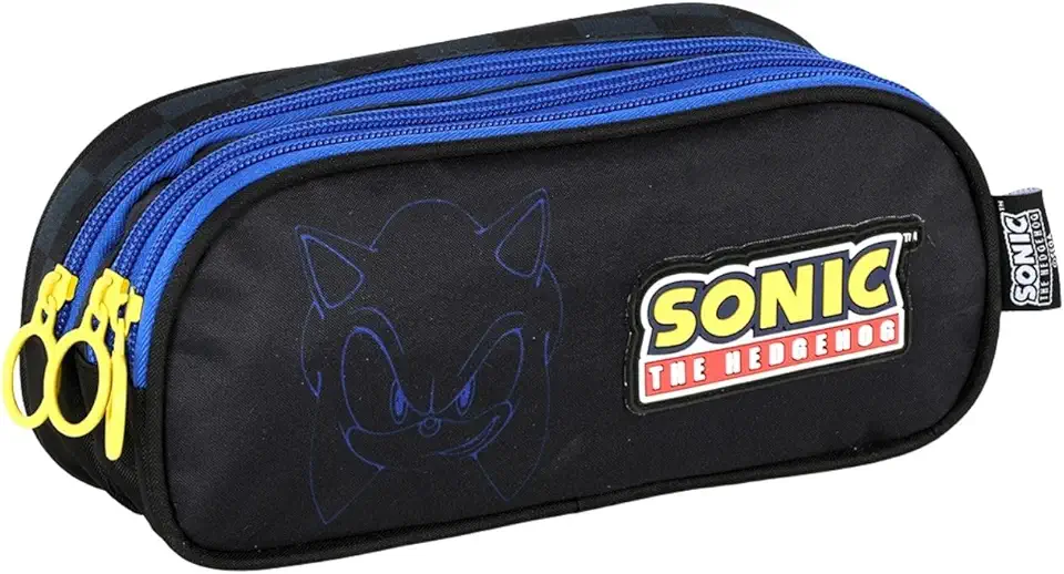 Estojo infantil Sonic Preto ET49855SO