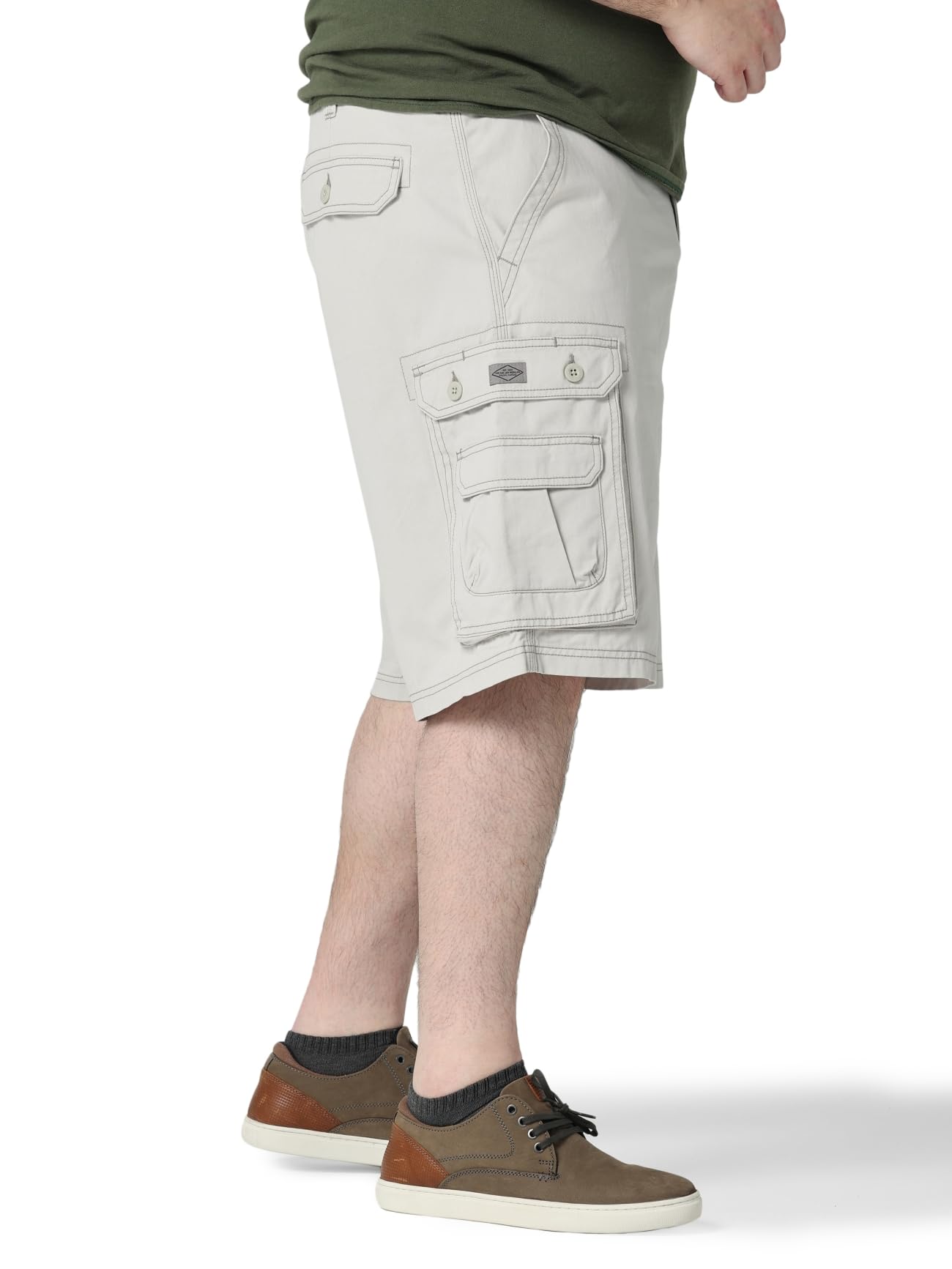 Lee Wyoming Cargo-Shorts für große und Starke Herren, mit Gürtel, 52 – Ansicht 2