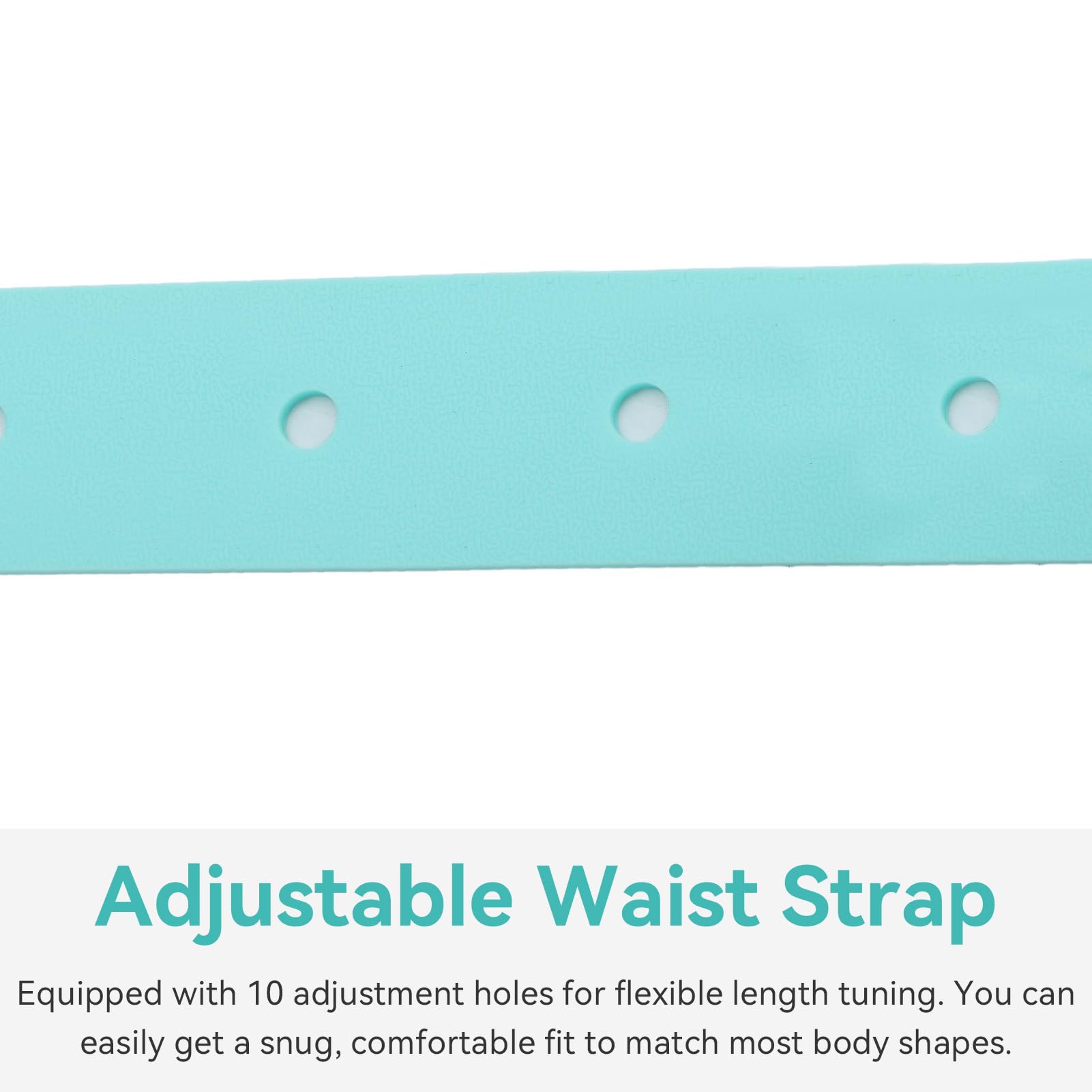 Ceinture de poids réglable de 1,3 m avec boucle à dégagement rapide en silicone pour la plongée sous-marine