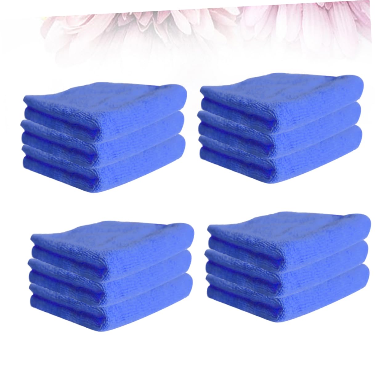 POPETPOP Panni in Microfibra Anti-graffio per Cucina Lavabili 12 Pz Blu Struttura Antigoccia e Assorbimento Acqua Alta