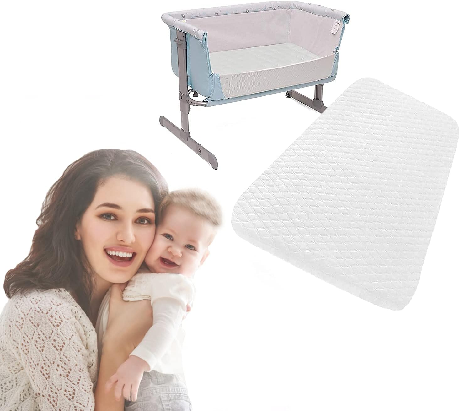 CEXE5® Next2Me Chicco Baby Bedside Crib Soft Foam Mattress Compatible With Next To Me Sleeping