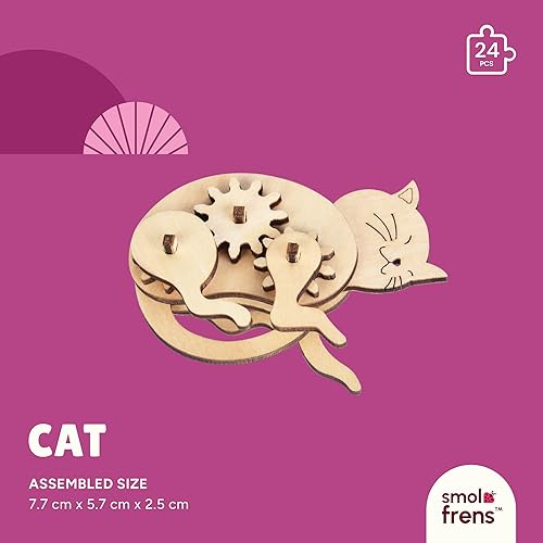 Miniatura 4 de Rompecabezas de madera de animales para mayores de 8 años, paquete de 5 rompecabezas de madera 3D, kits STEM para niños y adultos, kits de modelos