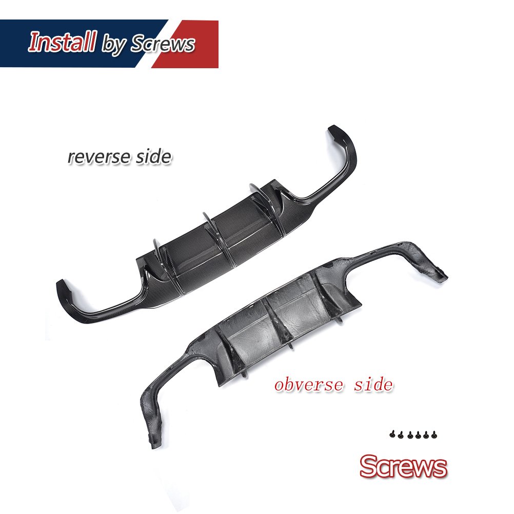 Difusor Trasero De Fibra De Carbono Para Mercedes W204 | C250, C300, C350, C63 AMG | Estilo Deportivo