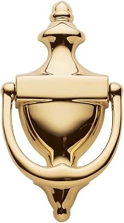 Baldwin Estate 0102.003 Colonial Door Knocker Polished Brass 6.5x3.5 - Premium Customizable Hardware