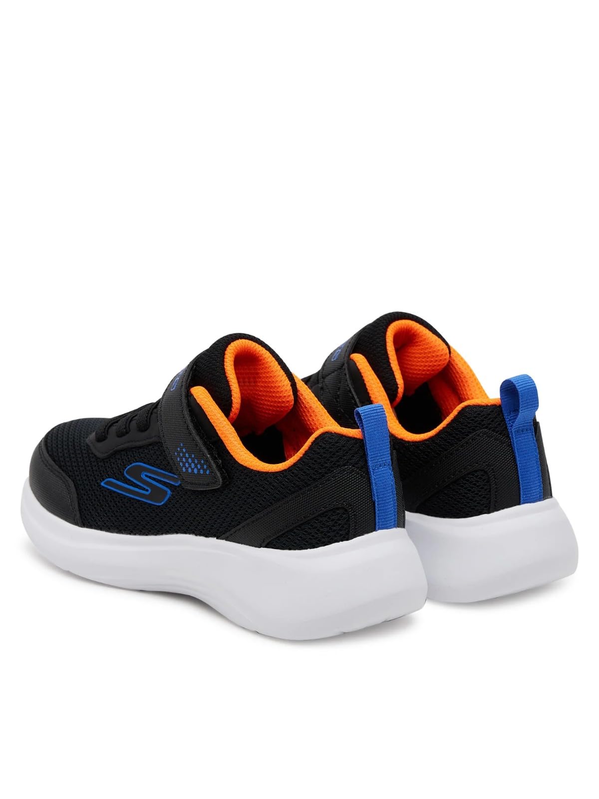 Skechers Boy's Selectors Reset Achieved Sneakers, Black Textile/Black Synthetic/Blue Trim, 13.5 UK Child