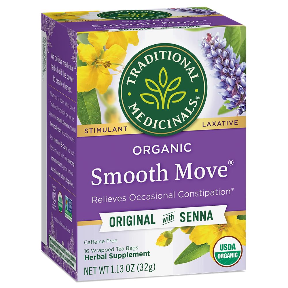 Traditional Blends Tea's-Smooth Move Traditional Medicinals 16 Bag, Net Wt. 1.13 OunceUSDA Organic