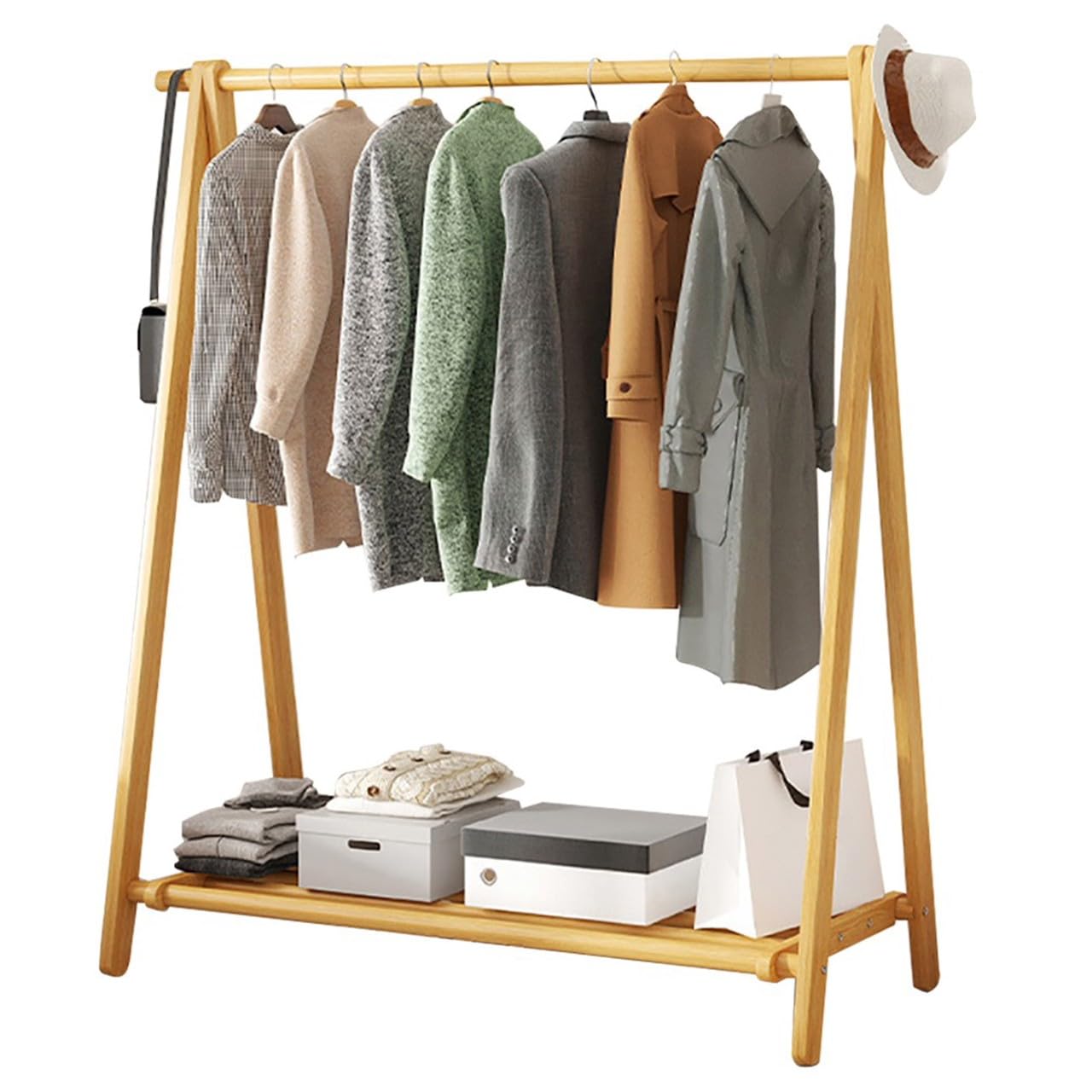 Rangement à chaussures et vestiaire en bois pour gagner de la place