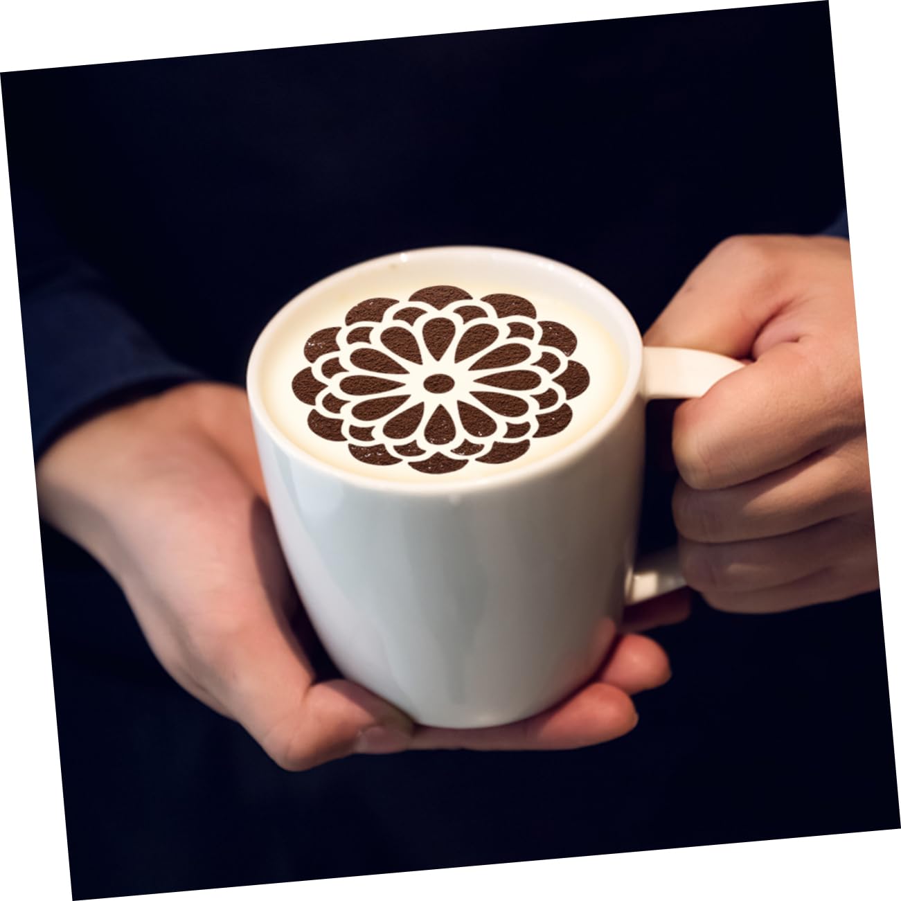 Ciieeo 3sets Stencil Acciaio Inossidabile Per Decorazioni Di Cappuccino e Latte Template Per Arte Del Caffè Facile Da Pulire e Utilizzare Vari Stili Per Creazioni Professionali
