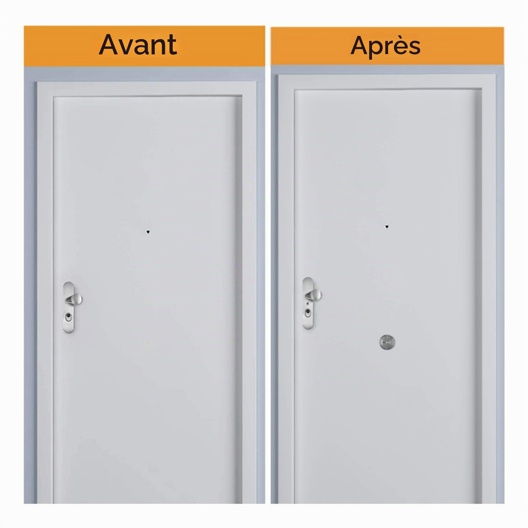 Sicher-Sticker 781490396483 Serrure factice blindée, mat, env. 6,8 cm