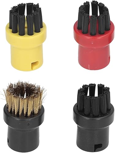 Miniatura 6 de TOPINCN 4 cepillos limpiadores de vapor, cepillo de vapor para quitar el polvo, cepillos redondos pequeños, repuesto para Karcher SC1 SC2 SC3 SC4