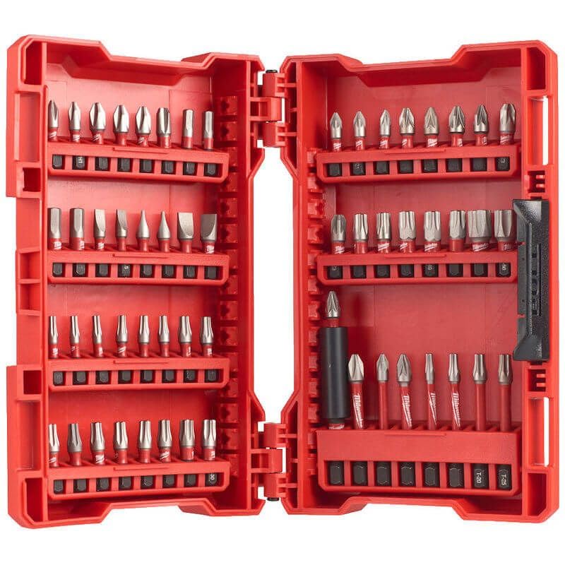 Milwaukee 4932472058 - Set di 57 punte per cacciavite a percussione Shockwave