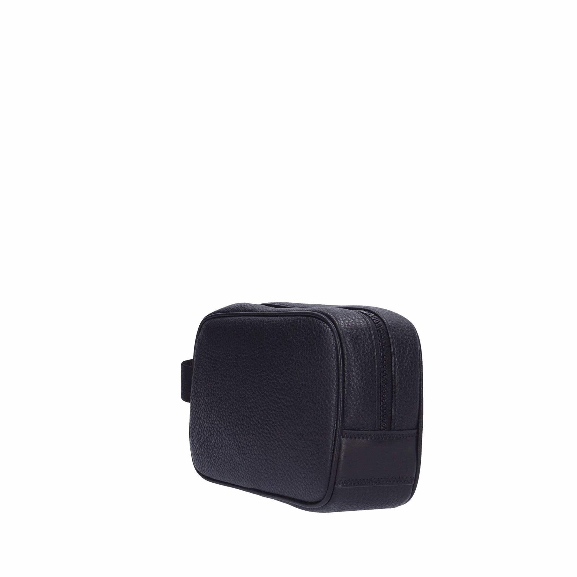 Armani Exchange Pochette nera da uomo con logo UNI