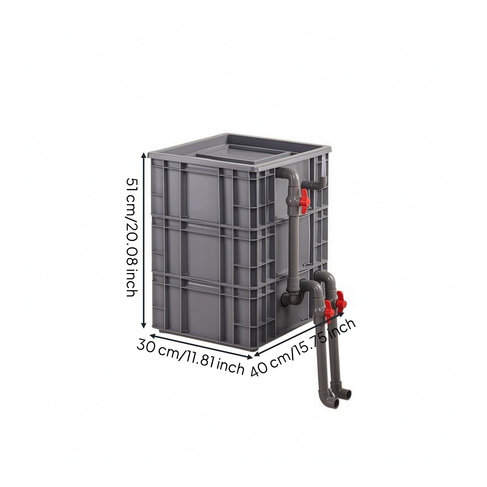 Caja Filtro Químico Compacto para Estanques, Size to 4