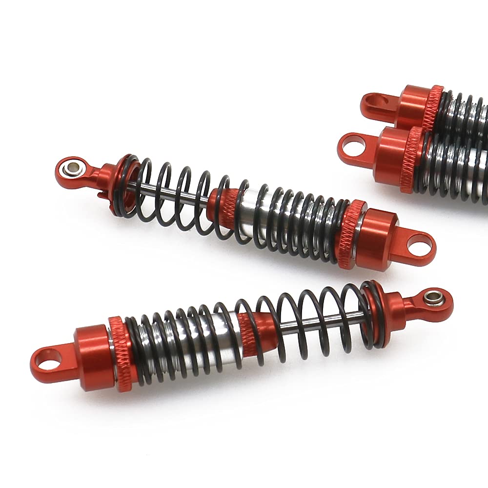 Lot De 2 Amortisseurs RC Métalliques 130 Mm – Pour Voitures 1/10 HSP/RGT/Himoto/Redcat – Ressorts Élastiques, Remplacement