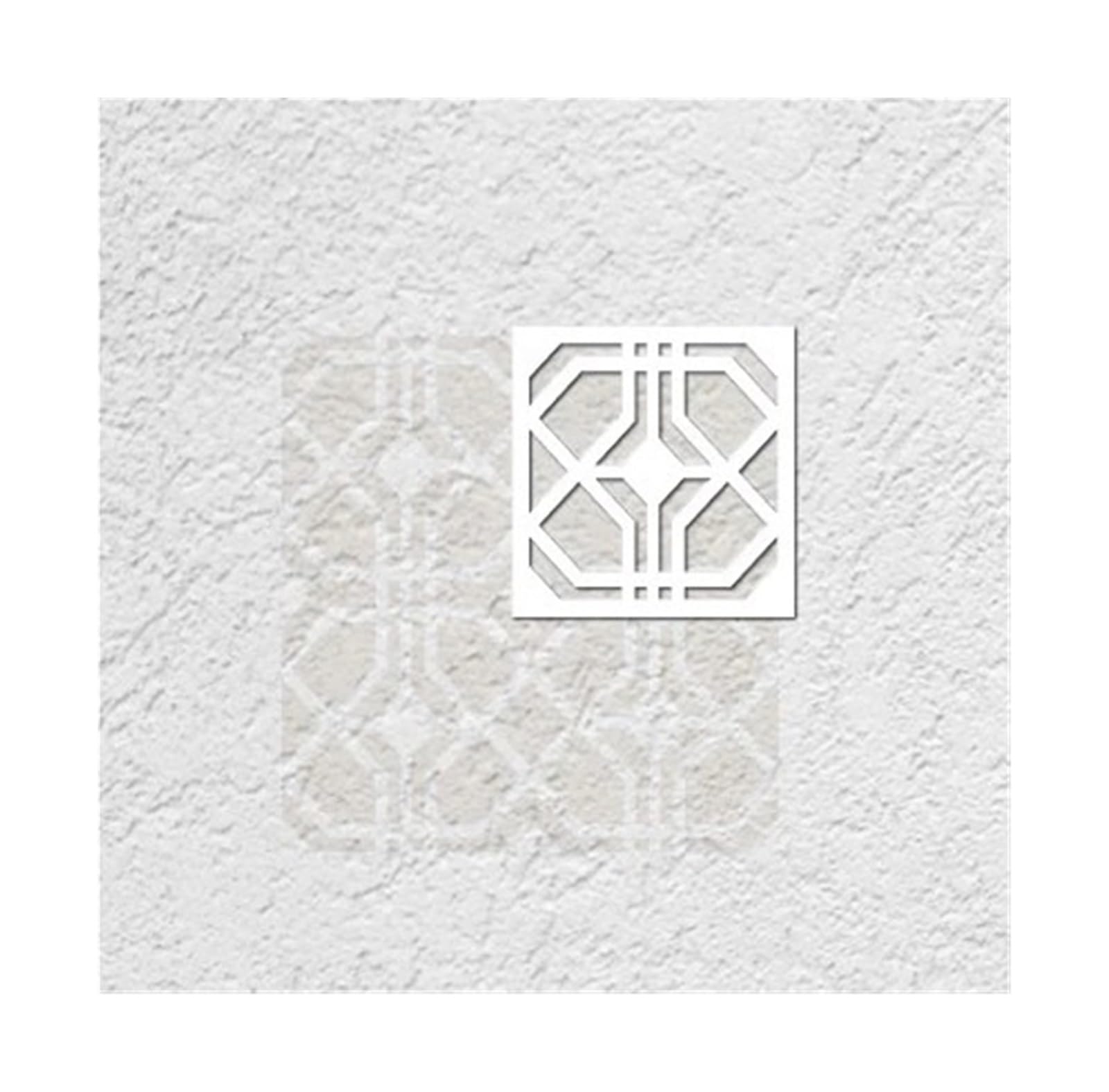 Stencils muraux pour peinture Pochoir 40 cm 60 for décoration murale, grande peinture, sur niche, modèle de serrure, carrelage, maison, fleur, damassé(M 40cmX40cm - A)