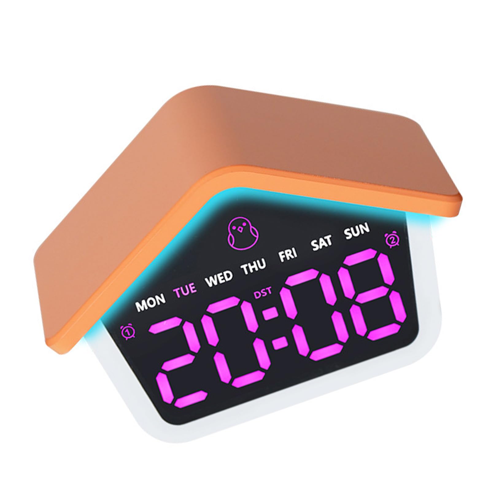 TQUXNGA Alarm Clocks for Bedroom Digital Desk Clock for Bedside Nightstand Clocks Day of Week Duals Alarms