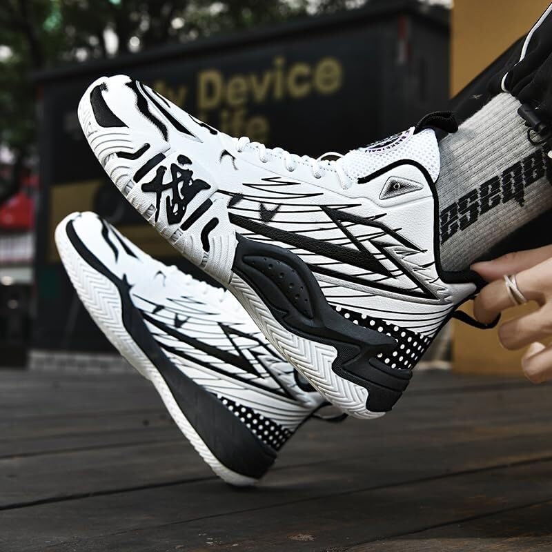 Zapatillas de Baloncesto Alto Unisex Acolchadas, Entrenamiento Casual