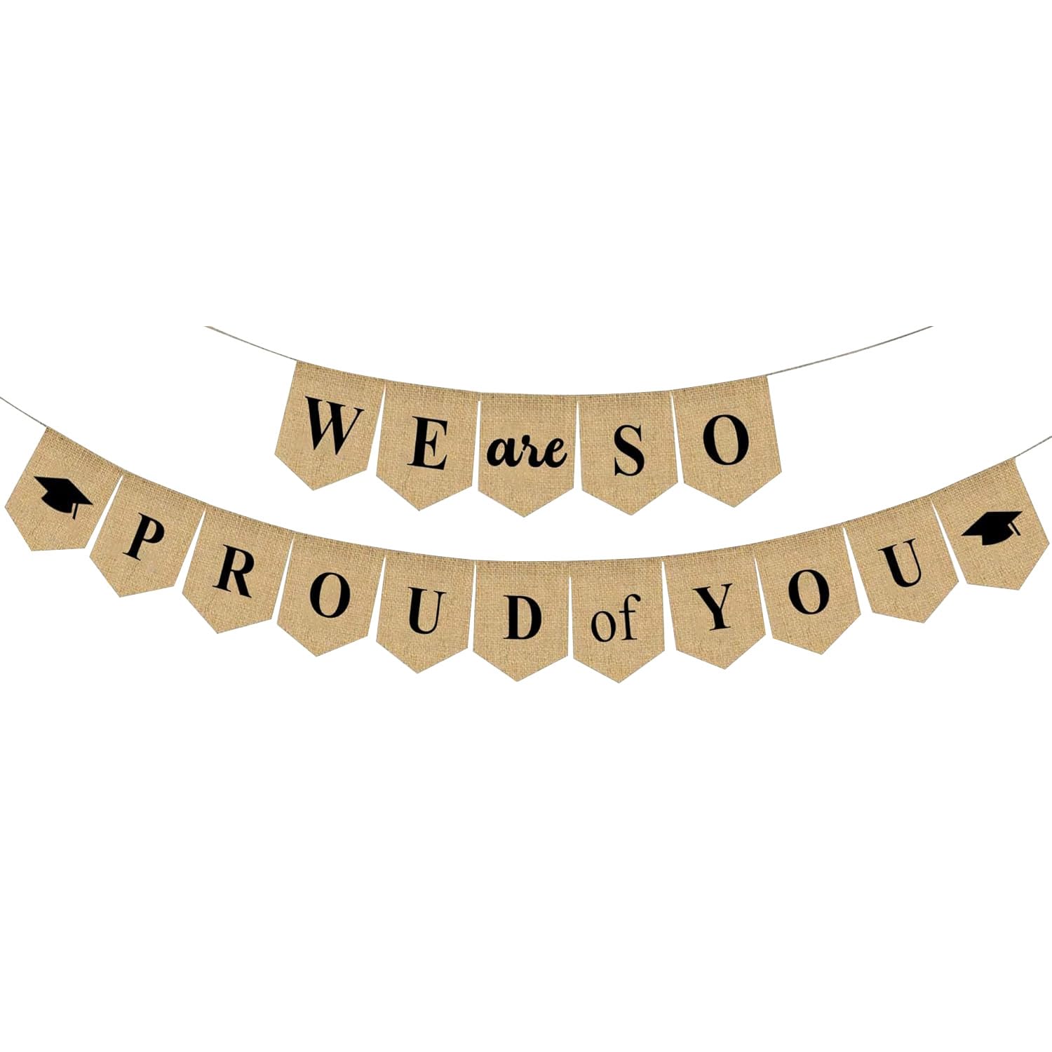 "We Are So Proud of You" Graduation Banner, Congratulations Party Decoration, Commencement Celebration Banner for Graduation Parties