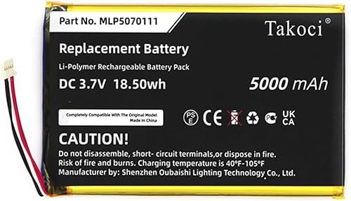 Miniatura 1 de Batería de escáner de diagnóstico de 5000 mAh, compatible con Autel MaxiSys Mini, MS905, MK808BT, MK808TS, DS808, compatible con parte no MLP5070111