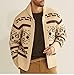 Big Lebowski The Dude Cosplay Costume Jeffrey Lebowski Pullover Cardigan Sweater (US, Alpha, X-Large, Regular, Regular, Cardigan)