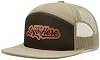 Custom Leather Patch Hat Flat Bill 7 Panel Trucker Laser Engraved