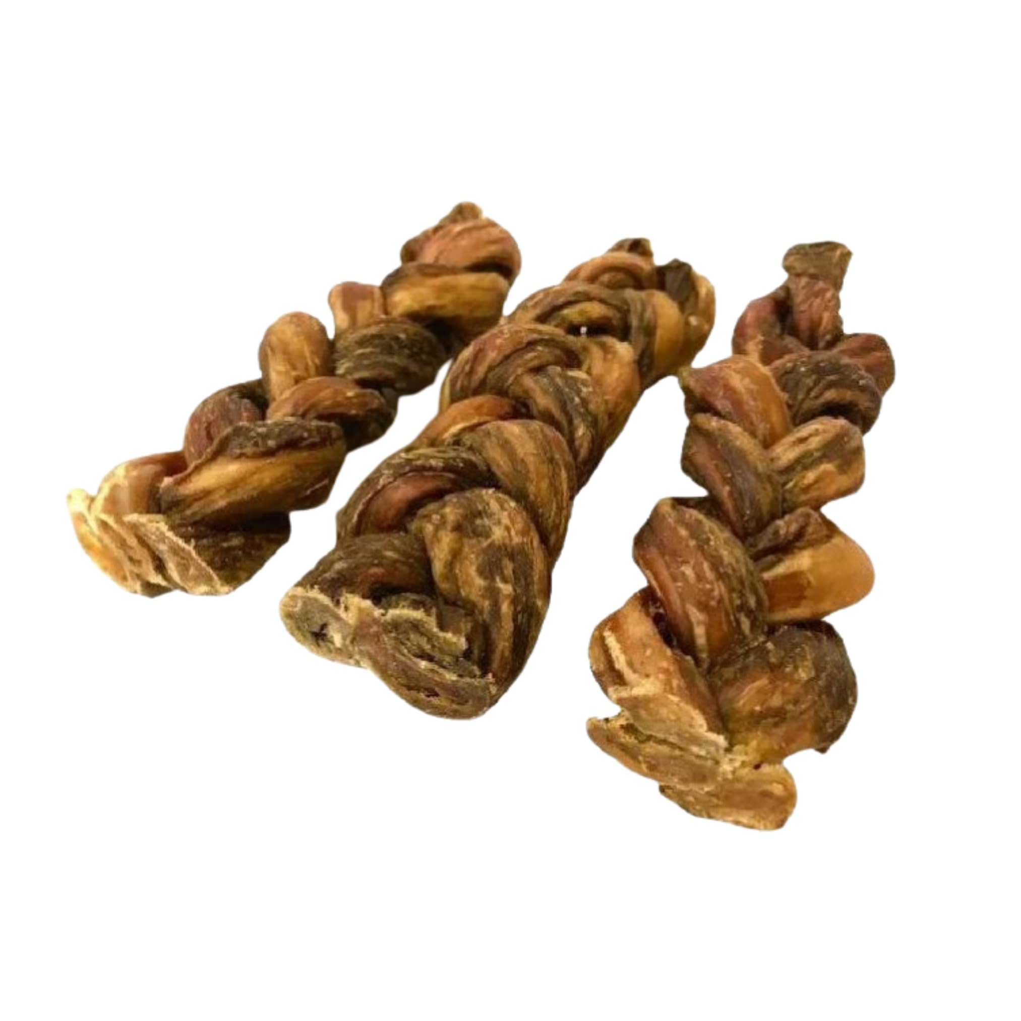 Premium Thin braided Bulls Pizzles for Dogs All Natural Dog Chews Bully Pizzle Stick Treats Are (15cm long) Contains 6-9 Chews (Average) 150g - Delicious, Healthy, and Long-Lasting