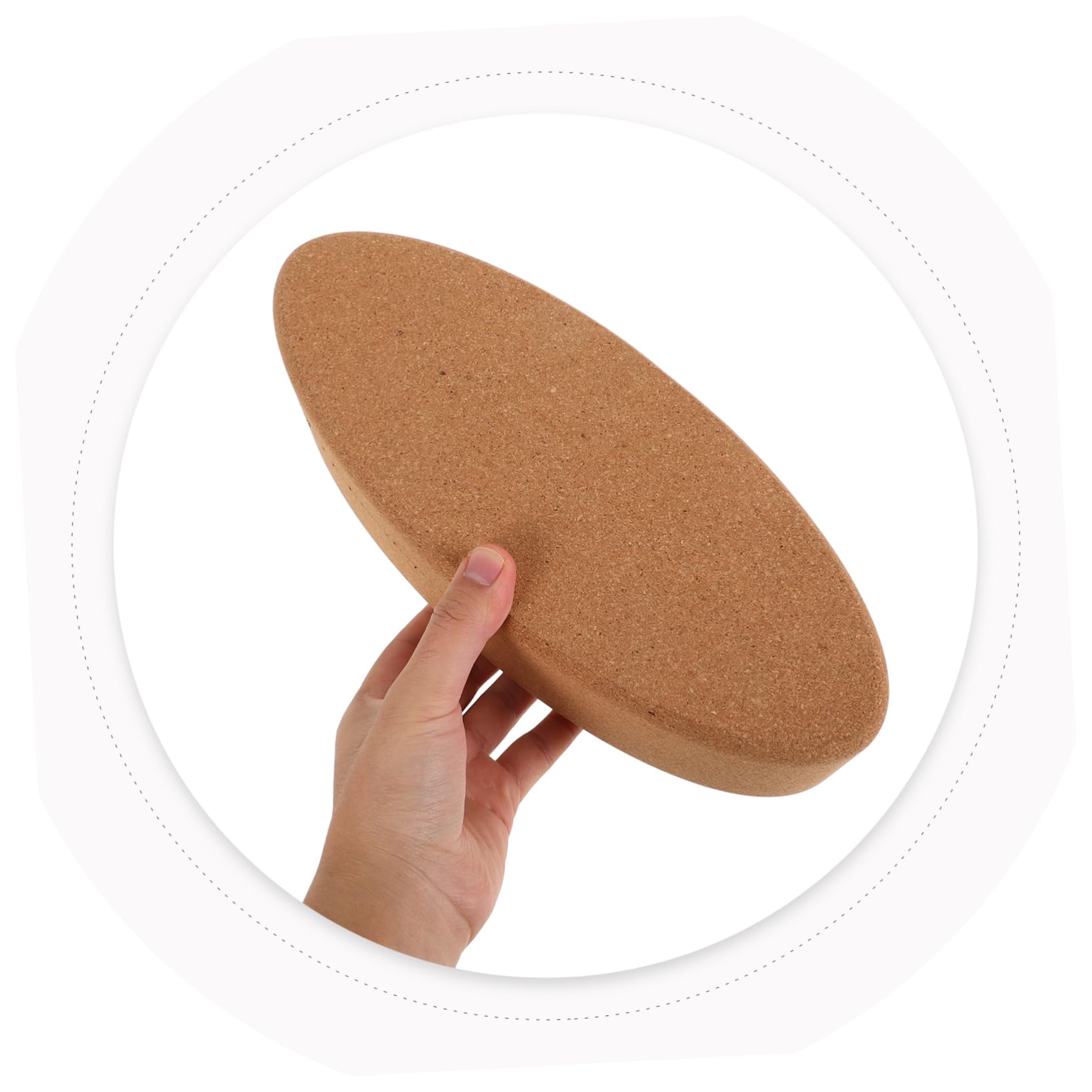 TOYANDONA Blocchi Yoga in Sughero Morbido ad Alta Densità per Supporto Stabile Yoga Stretching Stabilità Accessori per Donne e Uomini