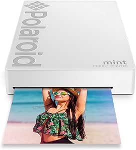 Zink Polaroid Mint Wireless Mobile Photo Mini Printer (White) Compatible W/iOS &amp; Android, Bluetooth Devices