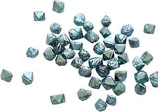 Women's 2-2.5mm Blue Rough Diamond Crystal, Blue Crystal, Natural Raw Diamond, Rough Diamond, Uncut Diamond, Loose Blue Diamond (1Pcs To 5Pc)