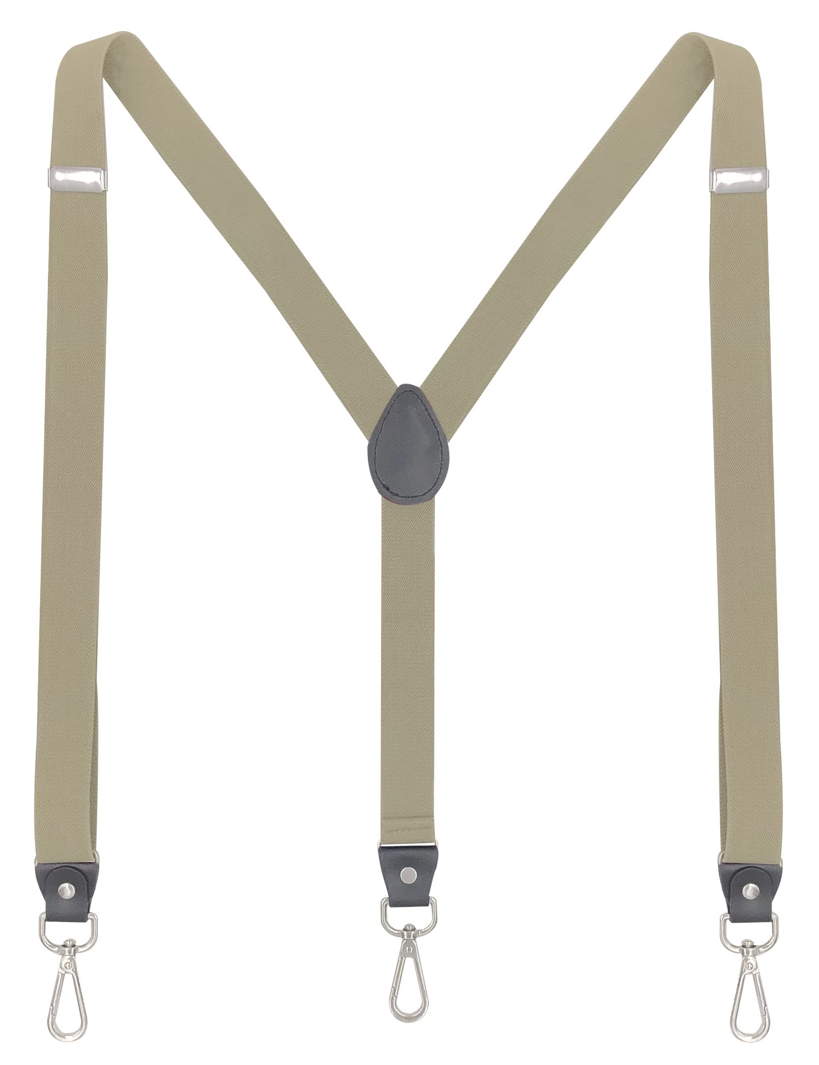 Hosenträger Damen und schlanker Herren Extra Stark 2,5cm mit Karabiner Haken Elastischen Riemen für Jeans