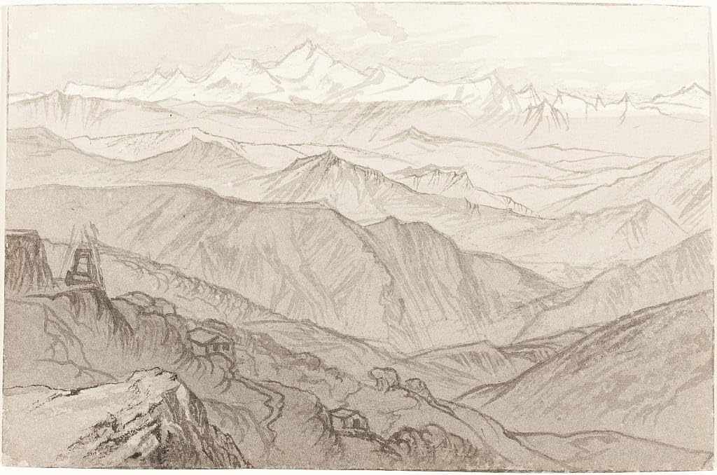 Impression d'art moderne Kinchinjunga Edward Lear tableau haut de gamme - 5