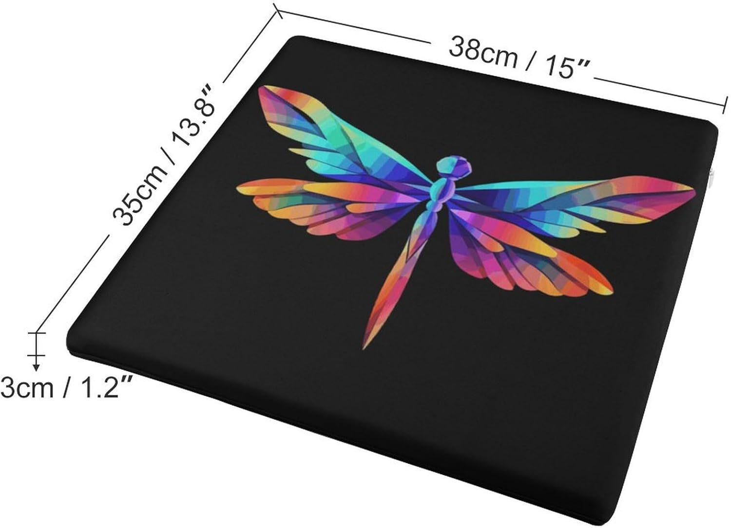 Dragonfly Floor Pillow Meditation Yoga Cushion Square Chair Cushion Pillows Seating for Adults