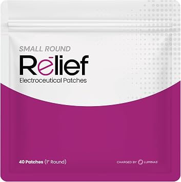 Round Relief Patch - Targeted Comfort, 24 Hour Relief - 40 Pack Small Patches