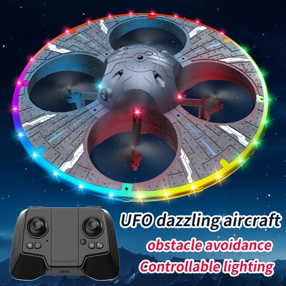 Mini UFO FPV Drones Cámara HD Control Remoto Evitación de Obstáculos Dron Quadcopter RC Avión Avión Juguetes para Niños,B