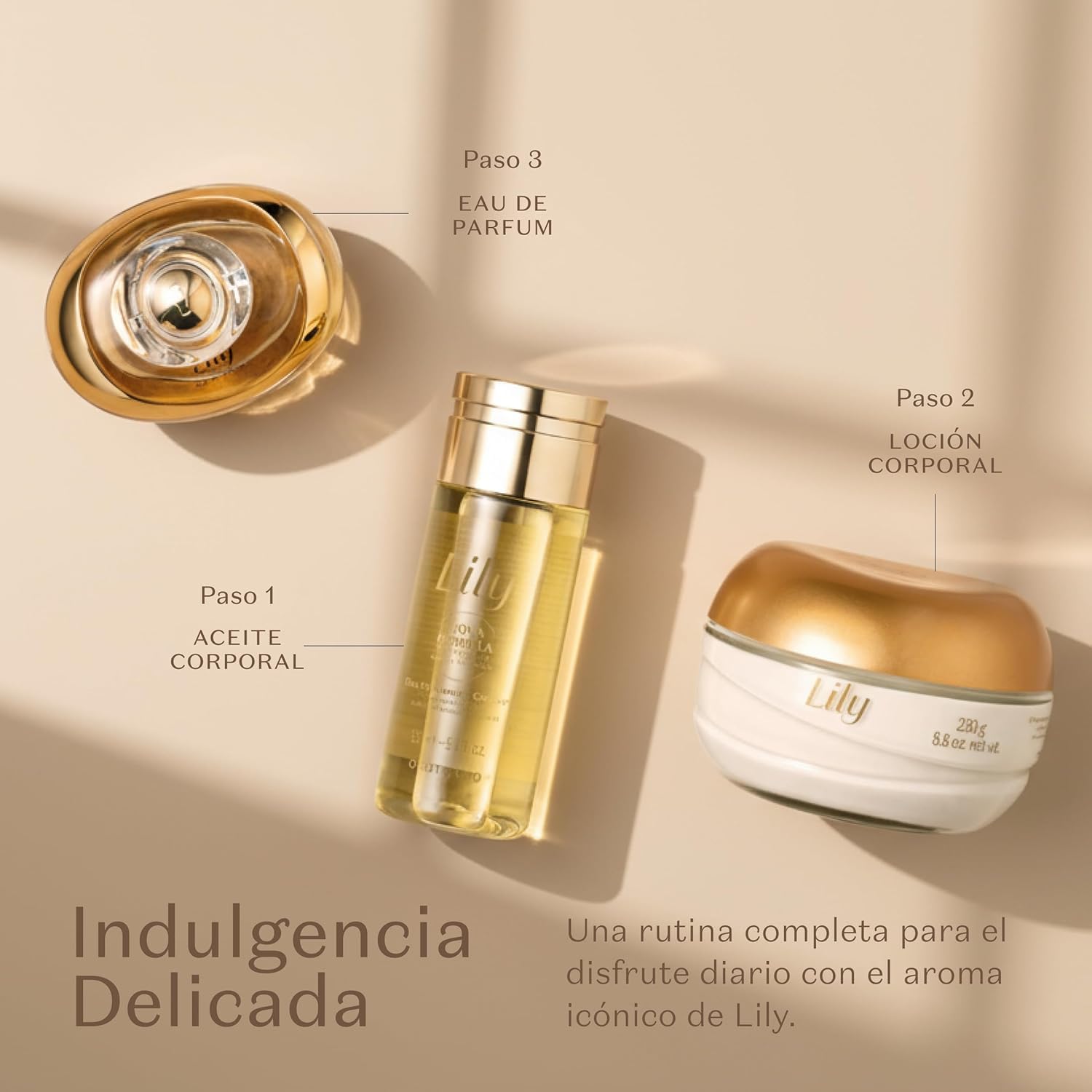 O Boticário Lily | Set regalo 3 prodotti | Profumo + Crema + Olio | Set regalo 3 Prod. Profumo EDP 75 ml + crema 250 g + olio 150 ml | aroma fiore di giglio | idratazione 48 ore | vegano